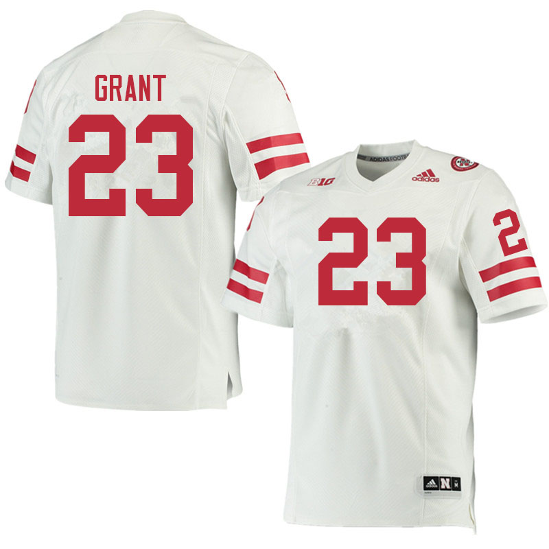 Men #23 Anthony Grant Nebraska Cornhuskers College Football Jerseys Sale-White - Click Image to Close